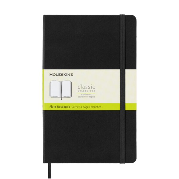 MOLESKINE Carnet rigide, L/A5, ligné, noir