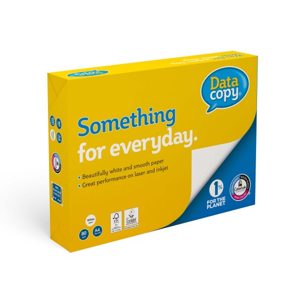 DATA COPY Premiumpapier hochweiss A4 80g - 1 Palette (100000 Blatt) inkl. Gratis E-Vignette