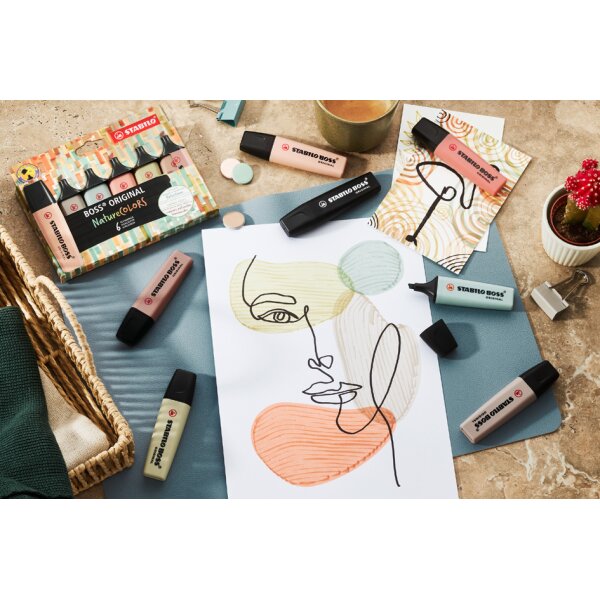 STABILO Surligneur BOSS ORIGINAL Nature, beige ros&eacute;