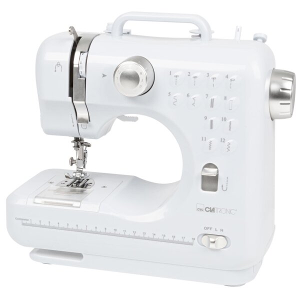 CLATRONIC N&auml;hmaschine NM 3795, weiss silber