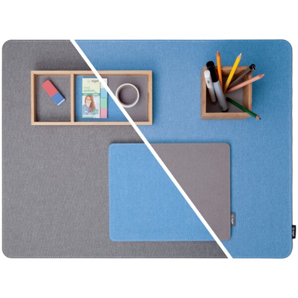 sigel Tapis de souris Eyestyle, bleu clair/gris foncé
