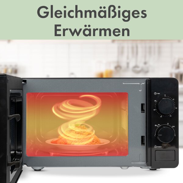 CLATRONIC Mikrowelle MW 791, 700 Watt, schwarz