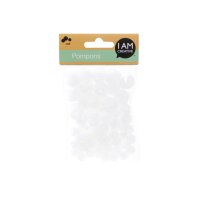 I AM CREATIVE Pompons Set 10-20mm 4111.1 weiss, 60...