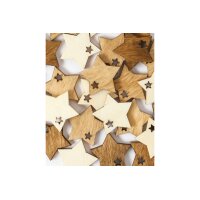 I AM CREATIVE Streuteile Stern 2cm 4501.28 naturmix 24...