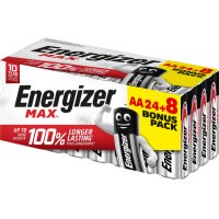 ENERGIZER Piles Max E303896200 AA/LR6 24+8 pcs.