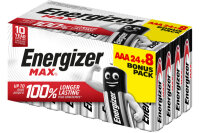 ENERGIZER Batterien Max E303711400 AAA LR03 24+8 Stück