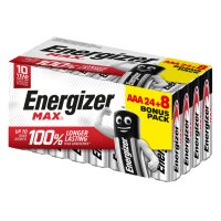 ENERGIZER Batterien Max E303711400 AAA/LR03 24+8 Stück
