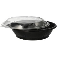 STARPAK Bol à salade avec couvercle, PET, 1.000...