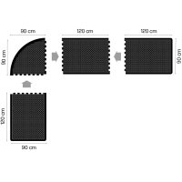 miltex Extrémité tapis Yoga Dome Basic, 900 x 1.200 mm