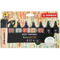 STABILO Textmarker BOSS ORIGINAL NatureCOLORS, 6er Etui