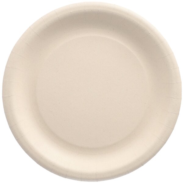 PAPSTAR Assiette en résidus agricoles pure, rond, naturel