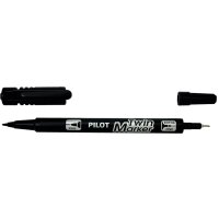 PILOT Marqueur permanent Twin Marker, BONUS PACK, noir