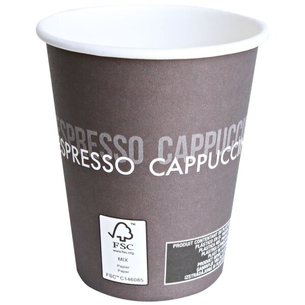 HYGOSTAR Gobelet &agrave; caf&eacute; en papier rigide To Go, 200 ml, brun
