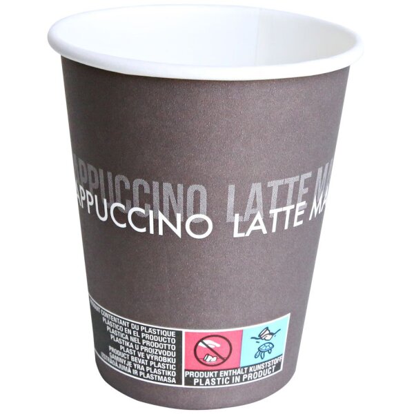 HYGOSTAR Gobelet &agrave; caf&eacute; en papier rigide To Go, 200 ml, brun