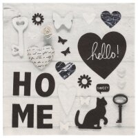 PAPSTAR Serviette à motif Home, 330 x 330 mm