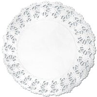HYGOSTAR Sous-tasse, rond, blanc, diamètre: 90 mm