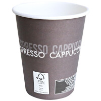 HYGOSTAR Gobelet à café en papie rigide To Go, 300 ml, brun