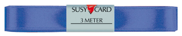 SUSY CARD Geschenkband "Doppelsatin", 15 mm x 3 m, royalblau