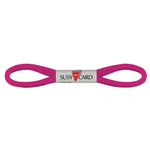 SUSY CARD Geschenkband "Easy", 6 mm x 3 m, fuchsia