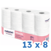 Harmony Professional Premium Toilettenpapier 3-lagig hochweiss - 1 Karton (104 Rollen)