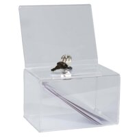 EXACOMPTA Aktionsbox, aus Acryl, abschliessbar, glasklar