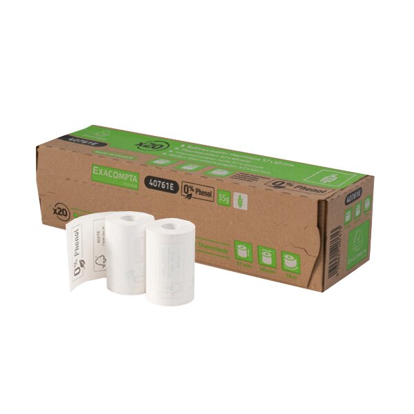 EXACOMPTA Bobine thermique pour caisse, 80 mm x 76 mm, blanc