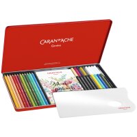 CARAN DACHE Set de dessin SET BOTANIQUE, 24 pièces