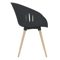 Topstar Chaise dextérieur T2023, set de 2, anthracite