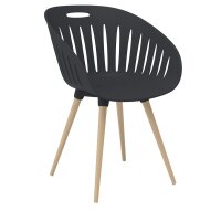 Topstar Chaise dextérieur T2023, set de 2, anthracite