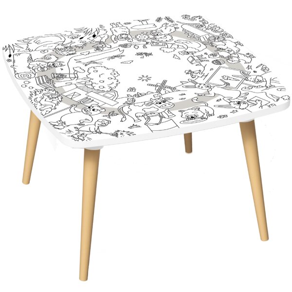 PAPERFLOW Maltisch KIDS "BAUERNHOF", H&ouml;he: 460 mm, 2er Set