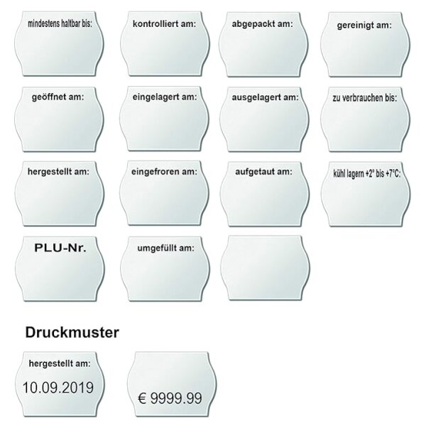 METO Étiqueteuse de prix Classic M 2026, kit HACCP