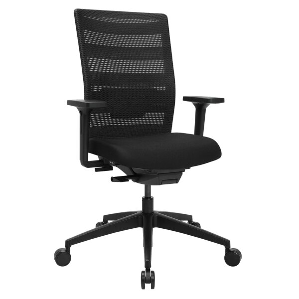 Topstar Chaise de bureau pivotante Airwork, noir/menthe