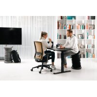 Topstar Chaise de bureau pivotante Airwork, noir/menthe