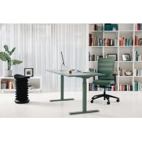 Topstar Chaise de bureau pivotante Airwork, noir/menthe