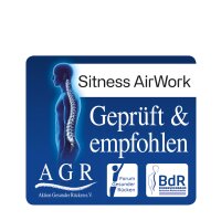 Topstar Chaise de bureau pivotante Airwork, noir/menthe