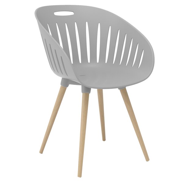 Topstar Chaise dextérieur T2023, set de 2, gris clair