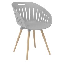 Topstar Chaise dextérieur T2023, set de 2, gris clair