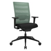 Topstar Chaise de bureau pivotante Airwork, noir/pétrole