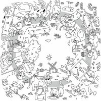 PAPERFLOW Table à dessiner KIDS OCEAN, set de 2