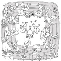 PAPERFLOW Table à dessiner KIDS JUNGLE, set de 2