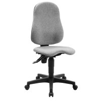 Topstar Chaise de bureau pivotante Ortho Point, gris clair