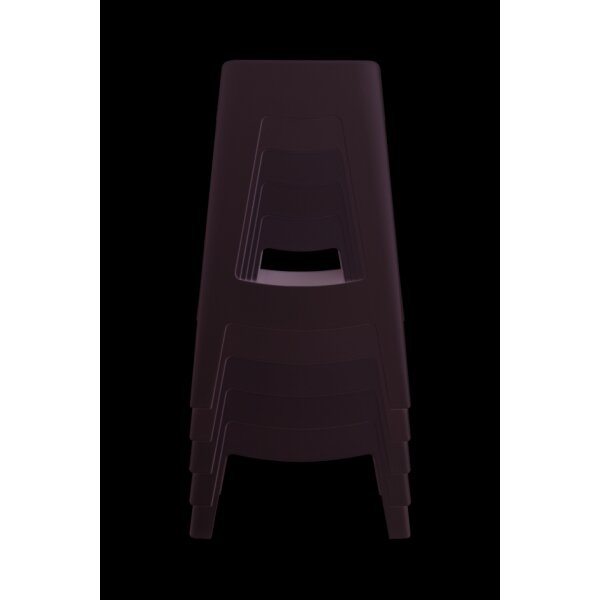 PAPERFLOW Hocker BELLINI, 2er Set, Sitzhöhe: 460 mm, schwarz
