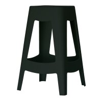 PAPERFLOW Hocker BELLINI, 2er Set, Sitzhöhe: 460 mm, schwarz