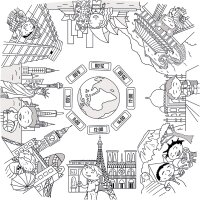 PAPERFLOW Table à dessiner KIDS JUNGLE, set de 2