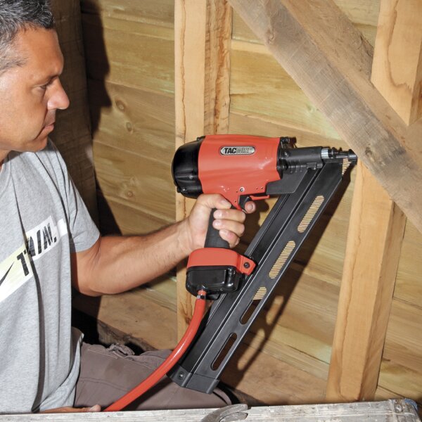 TACWISE Cloueuse coudée pneumatique KDH90V, orange