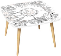 PAPERFLOW Table à dessiner JUNGLE, hauteur: 400 mm