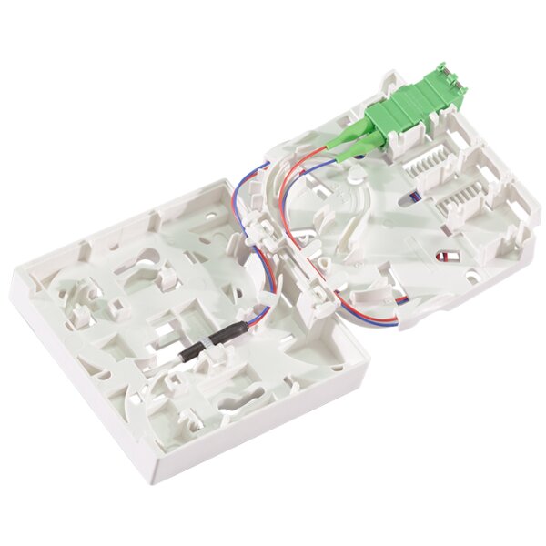 LogiLink FTTH Spleissbox, 1x LCD APC, 40 m Verlegekabel, weiss
