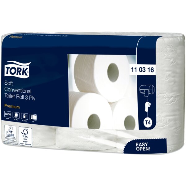 TORK Toilettenpapier, 2-lagig, weiss