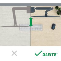 LEITZ Monitorarm Ergo, Armlänge: 453 mm, samtgrau
