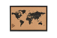 ZELLER Pinboard World 59x40 cm 11571 noir